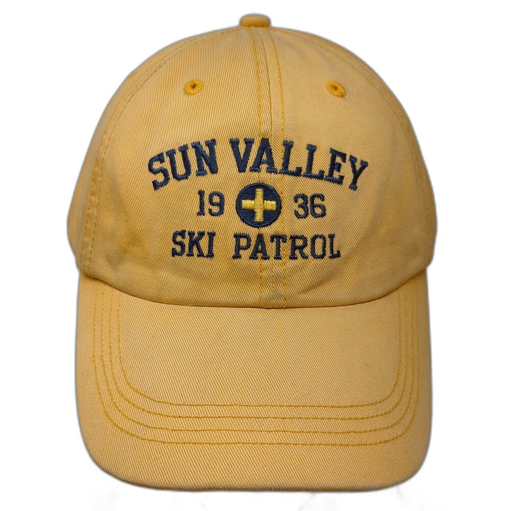 Alternative Apparel Sun Valley Ski Patrol Hat Yellow One Size Baseball Cap Idaho